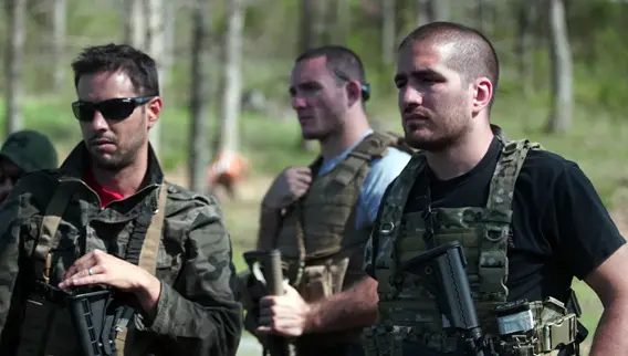 Kevin Perez and Marcos Avellan during tactical training